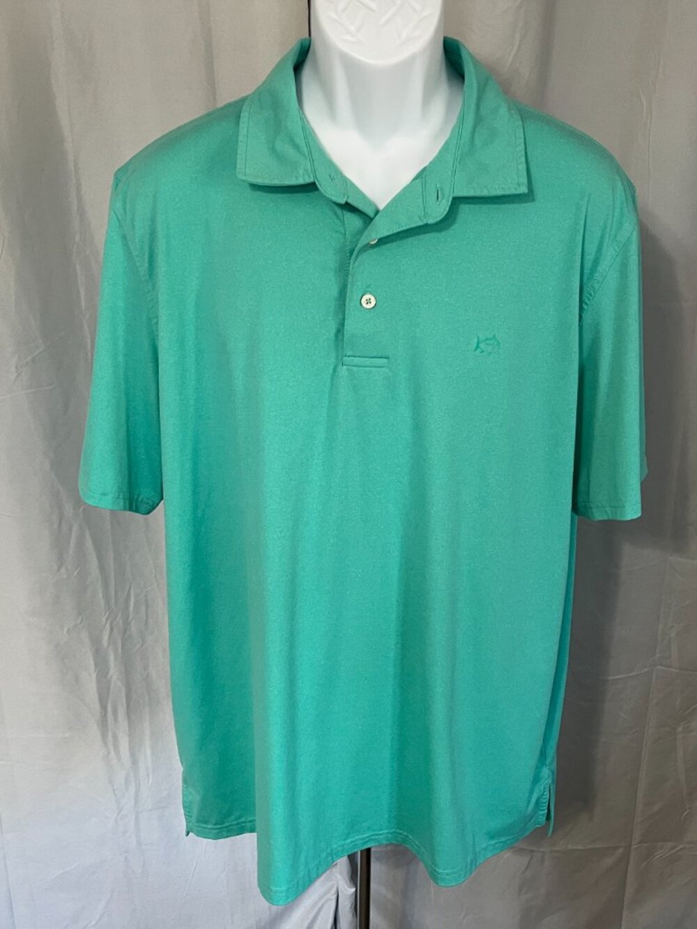 ⛳ Southern Tide Men’s Green Marled Performance Golf Polo Shirt XL 🏌️ - Picture 2 of 5